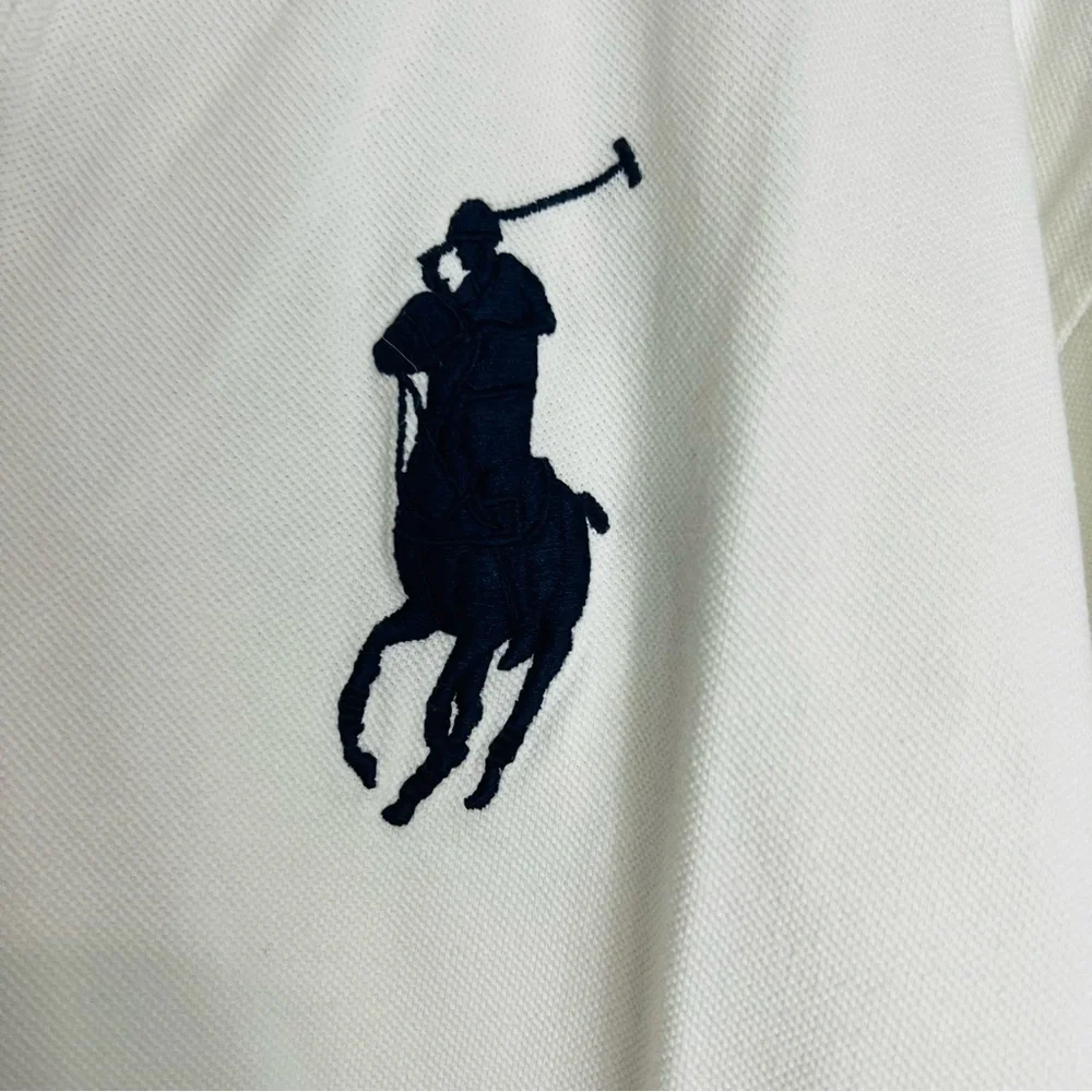 Vintage Polo RL White Big Pony Classic Polo 2XL